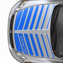 Juego de pegatinas de vinilo de rayas dobles estroboscópicas personalizadas para capó Dodge Caliber 2007+_2