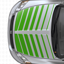 Juego de Vinilos Decorativos con Franjas de Estroboscópico Doble para Capó para Dodge Caliber 2007+_3