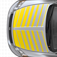 Juego de Vinilos Decorativos con Franjas de Estroboscópico Doble para Capó para Dodge Caliber 2007+_5