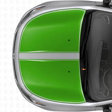 Juego de pegatinas de vinilo con franjas de capó de contorno negro doble para Dodge Dart 2013+_3
