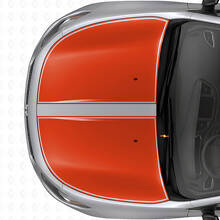 Juego de pegatinas de vinilo con franjas de capó de contorno negro doble para Dodge Dart 2013+_4