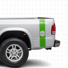 Kit de vinilos adhesivos de rayas laterales traseras estilo retro 4x4 para Dodge Dakota 1997+_3