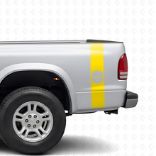 Kit de vinilos adhesivos de rayas laterales traseras estilo retro 4x4 para Dodge Dakota 1997+_5