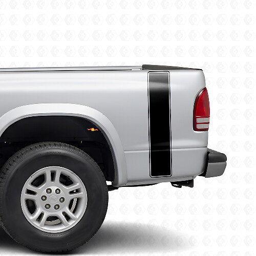 Kit de vinilos con franjas contorneadas para la parte trasera lateral de Dodge Dakota 1997+