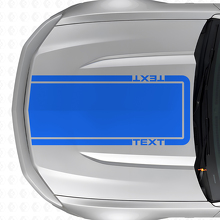 Vinilo adhesivo con contorno de texto personalizado para capó, modelo Musclecar Musclecar Mach 1 2010-20_2