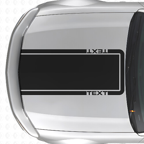 Calcomanía de vinilo con contorno personalizado para capó de franja para Musclecar Musclecarmodel Mach 1 2005-09