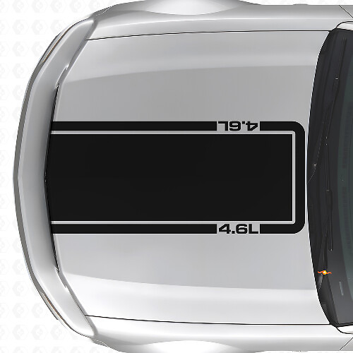 Calcomanía de vinilo con contorno de capó 4.6L para Musclecar Musclecarmodel Mach 1 2005-09
