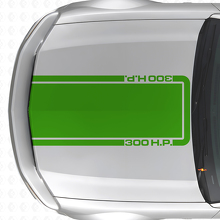 Vinilo adhesivo de línea contorno para capó de 300 C.V. para Musclecar Musclecarmodel Mach 1 2005-09_3
