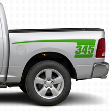 Kit de Pegatinas de Vinilo Laterales Traseros Estilo Palo de Hockey 345 para Dodge Ram 2009-18_3