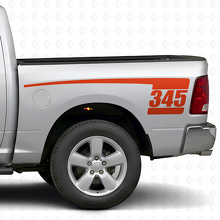 Kit de Pegatinas de Vinilo Laterales Traseros Estilo Palo de Hockey 345 para Dodge Ram 2009-18_4
