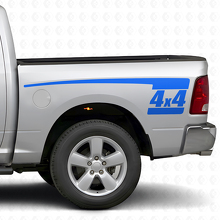 Kit de vinilos laterales traseros estilo palo de hockey 4x4 para Dodge Ram 2009-18_2