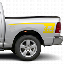 Kit de vinilos laterales traseros estilo palo de hockey 4x4 para Dodge Ram 2009-18_5