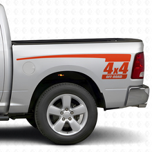 Kit de Calcomanías de Vinilo Laterales Traseros 4x4 Off Road para Dodge Ram 2009-18_4