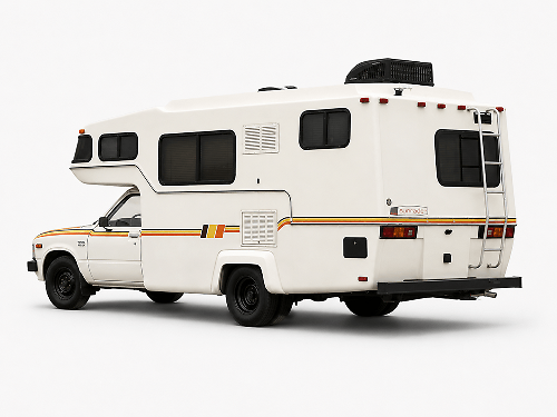 Kit de vinilo con tiras laterales retro de 3 colores estilo antiguo para Toyota Sunrader RV_1