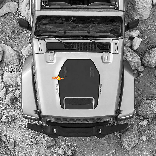 Vinilo adhesivo para ventilación del capó en negro para Jeep Wrangler