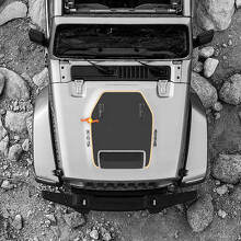 Vinilo adhesivo para ventilación del capó en negro para Jeep Wrangler_2