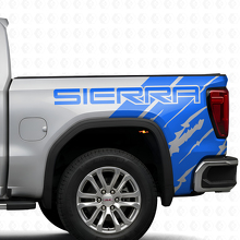 Kit de vinilos decorativos estilo envejecido con marca para la cabecera de cama de GMC Sierra 2019_2