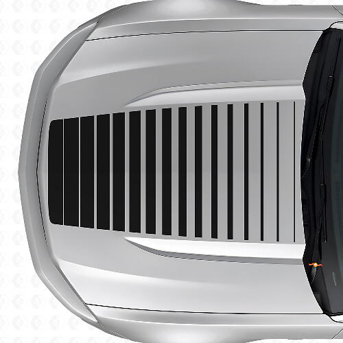 Vinilo Adhesivo de Capó estilo Estroboscópico para Musclecar Musclecarmodel 2015-2020