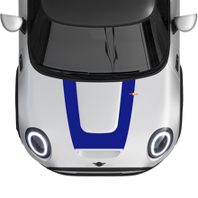 Pegatina de vinilo con raya tipo U para capó de MINI Cooper S 2022-2024_3