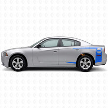 Calcomanía de vinilo de franjas personalizadas en la banda lateral para Dodge Charger 2011-2014_2