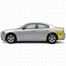Calcomanía de vinilo de franjas personalizadas en la banda lateral para Dodge Charger 2011-2014_5