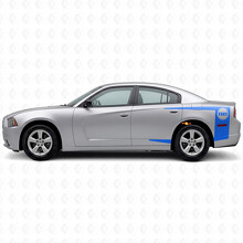 Tiras con texto personalizado Pegatina de vinilo para el lateral de Dodge Charger 2011-2014_2