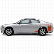 Tiras con texto personalizado Pegatina de vinilo para el lateral de Dodge Charger 2011-2014_4