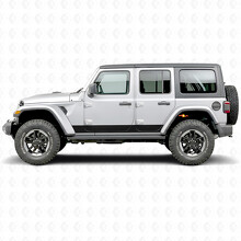 Adhesivo Vinilo Lateral de Rayas Rectas para Jeep Wrangler 2018-2027_2