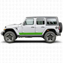 Adhesivo Vinilo Lateral de Rayas Rectas para Jeep Wrangler 2018-2027_4