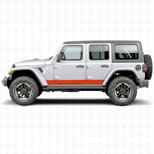 Adhesivo Vinilo Lateral de Rayas Rectas para Jeep Wrangler 2018-2027_5
