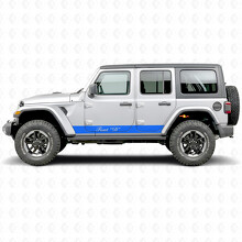 Calcomanía de vinilo lateral con franjas rectas personalizadas para Jeep Wrangler 2018-2027_3