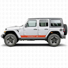 Vinilo adhesivo personalizado de franjas contorno lateral para Jeep Wrangler 2018-2027_5