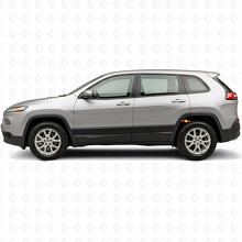 Vinilo adhesivo lateral de rayas contorneadas para Jeep Cherokee 2014-2023_2