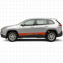 Vinilo adhesivo lateral de franjas rectas personalizadas para Jeep Cherokee 2014-2023_4