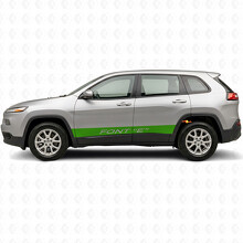 Vinilo adhesivo lateral de franjas rectas personalizadas para Jeep Cherokee 2014-2023_5