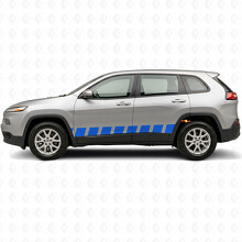 Calcomanía Vinilo Lateral con Rayas de Estilo Bloque para Jeep Cherokee 2014-2023_3