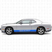 Calcomanía Vinilo Lateral de Franjas de Contorno de Alta Potencia para Dodge Challenger_2