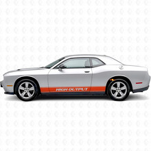 Calcomanía Vinilo Lateral de Franjas de Contorno de Alta Potencia para Dodge Challenger_4