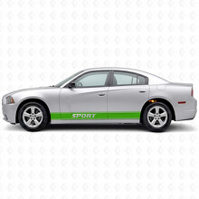 Pegatinas laterales de vinilo con franjas de contorno deportivo para Dodge Charger 2011-2014_3