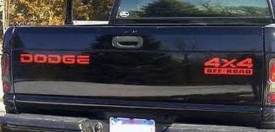 Dodge Ram Dakota Off Road Tailgate 2500 1500 calcomanías pegatinas