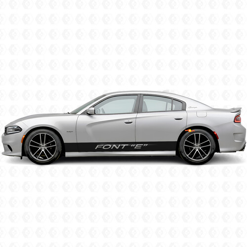 Calcomanía de vinilo lateral de franjas rectas personalizadas para Dodge Charger 2015-2026