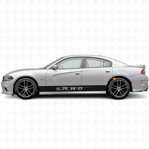 Vinilo adhesivo lateral de rayas rectas H/O 5.7L para Dodge Charger 2015-2026