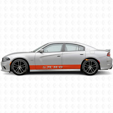 Vinilo adhesivo lateral de rayas rectas H/O 5.7L para Dodge Charger 2015-2026_4