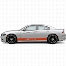 Pegatina adhesiva de vinilo lateral con franjas del contorno H/O 6.1L para Dodge Charger 2015-2026_4