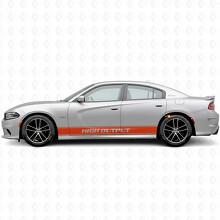 Calcomanía de vinilo lateral con rayas de salida alta para Dodge Charger 2015-2026_4