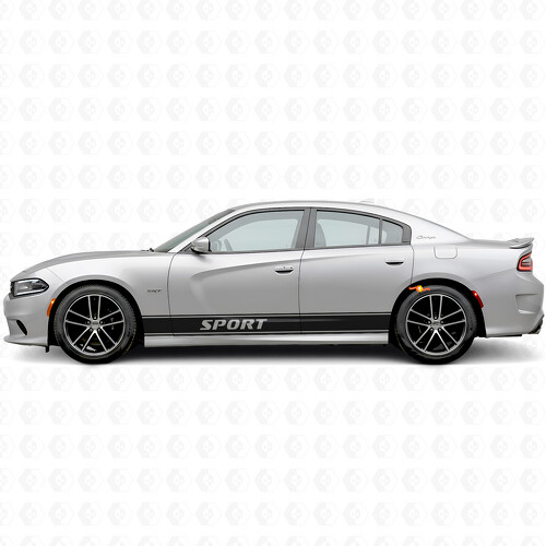 Pegatinas de vinilo laterales con franjas contorno deportivas para Dodge Charger 2015-2026
