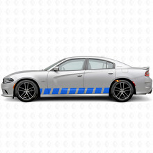 Calcomanía adhesiva lateral de vinilo con franjas estilo bloque para Dodge Charger 2015-2026_2
