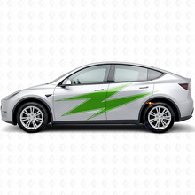 Vinilo adhesivo con contorno lateral Lightning para Tesla Model Y_3
