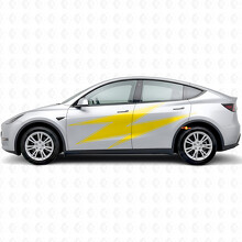 Vinilo adhesivo con contorno lateral Lightning para Tesla Model Y_5