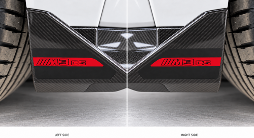 2 unidades para BMW M3 CS Divisor frontal Adhesivo de vinilo Par para BMW M3 CS 2024